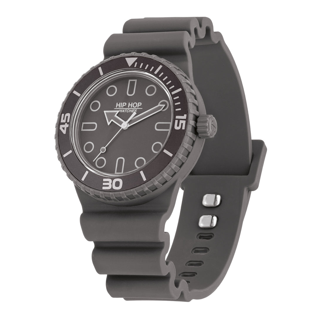 Reloj Hip Hop BURDEOS/GRIS Colección Master 41mm HWU13334