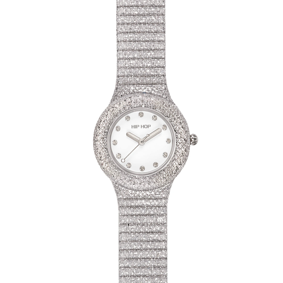 Hip Hop orologio Silver Shimmer Crush 32mm HWU1336