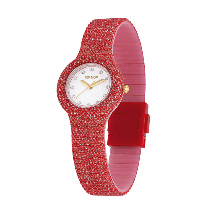 Hip Hop watch Red Shimmer Crush 32mm HWU1338