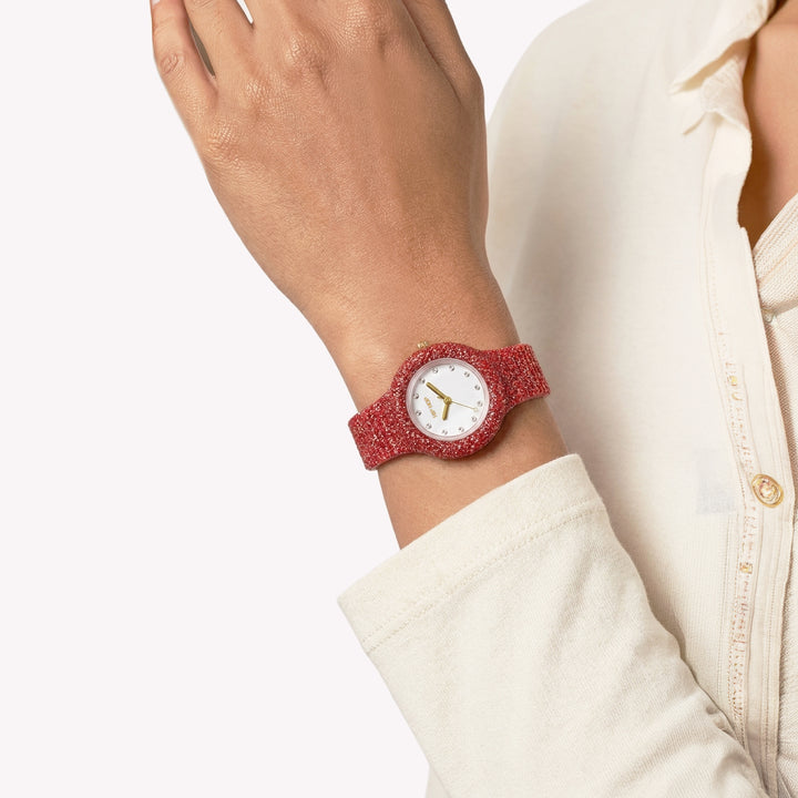 Hip Hop watch Red Shimmer Crush 32mm HWU1338