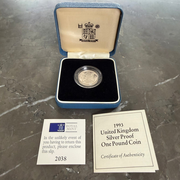 1 Sterlingsilbermünze 1993 Royal Mint