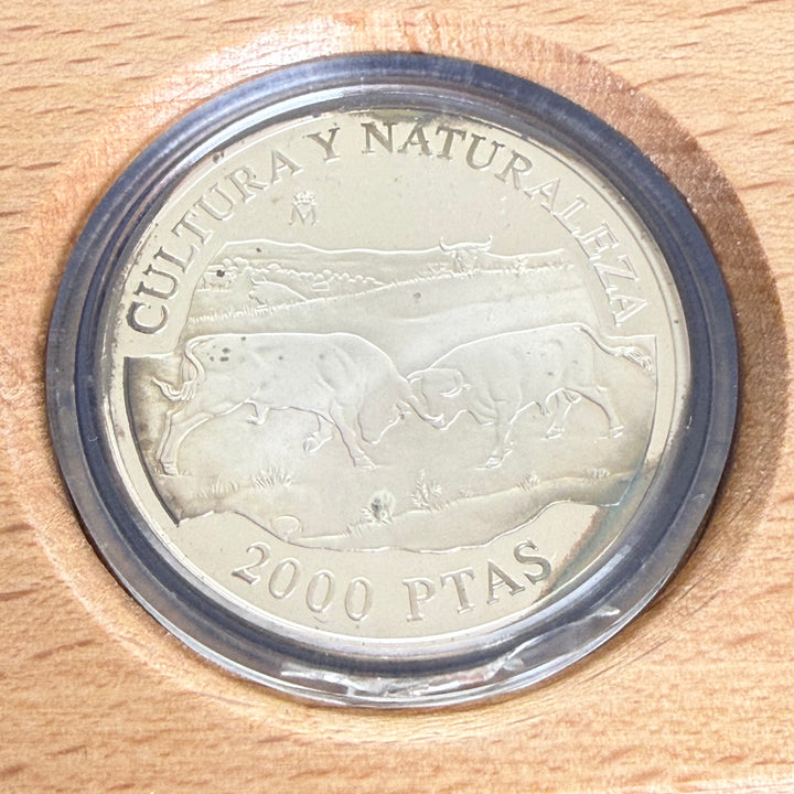 Moneta argento 8 Reales Toros de Lidia Cultura y Naturaleza
