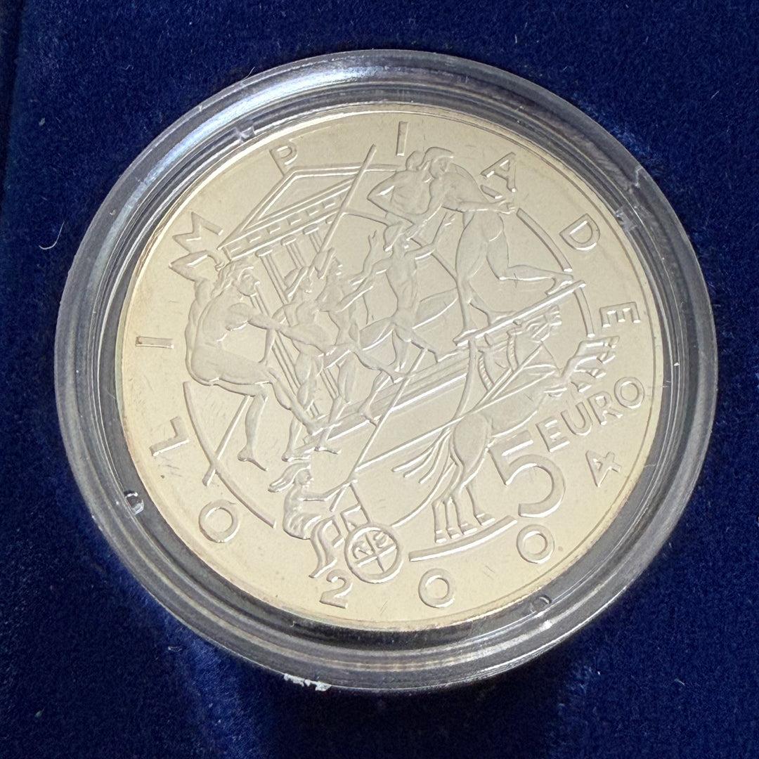 Pièces en argent 5 € 10 € République de Saint-Marin Jeux Olympiques 2004