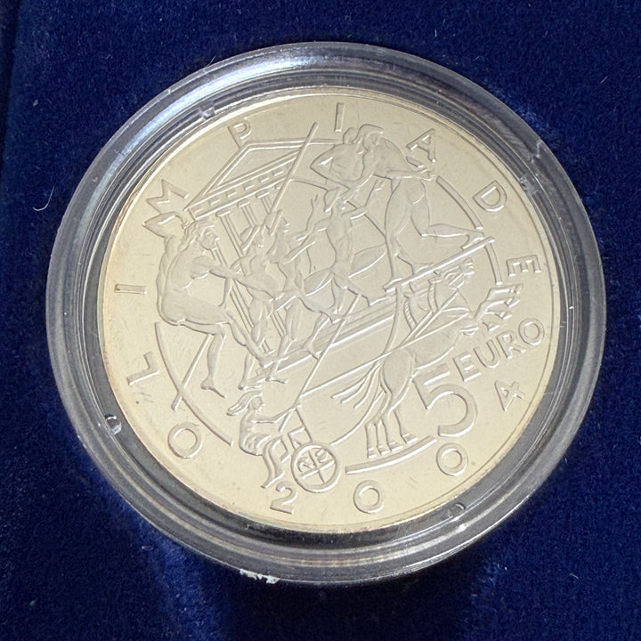 Pièces en argent 5 € 10 € République de Saint-Marin Jeux Olympiques 2004
