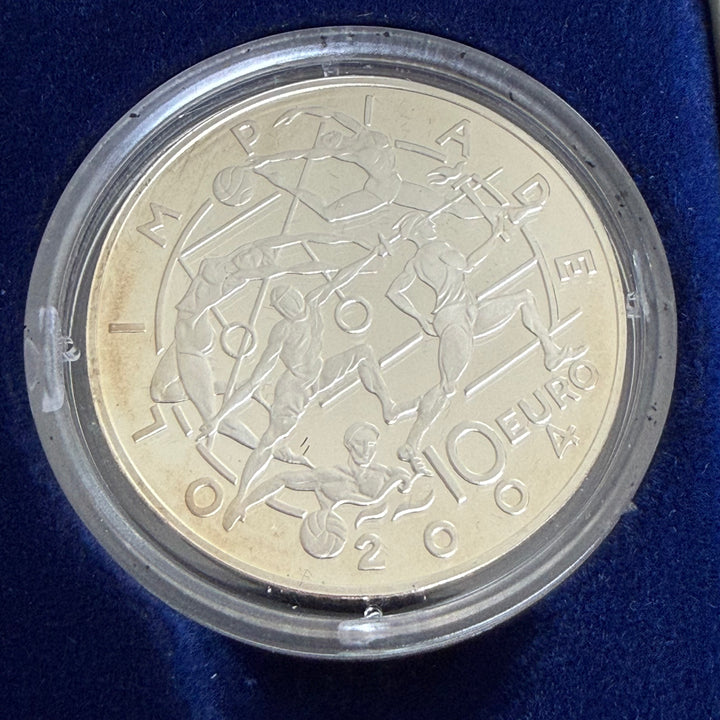 Pièces en argent 5 € 10 € République de Saint-Marin Jeux Olympiques 2004