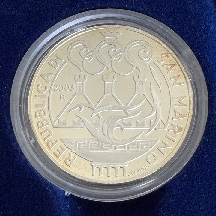 Pièces en argent 5 € 10 € République de Saint-Marin Jeux Olympiques 2004