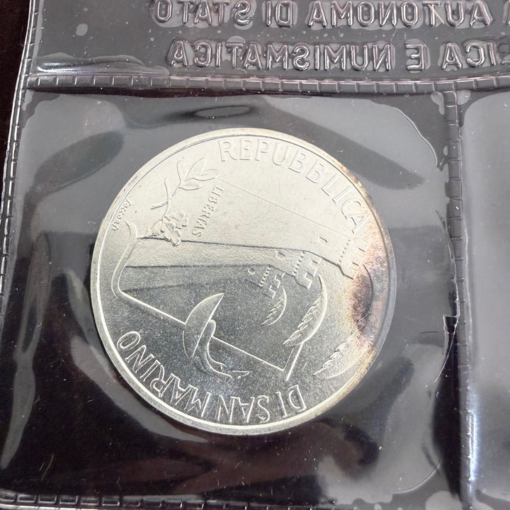 Monete in argento Repubblica di San Marino XV Olimpiade Invernale di Calgary e XXIV Olimpiade di Seul 1988