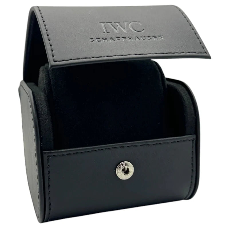 IWC Uhrenbox aus schwarzem Leder IWIWA68258
