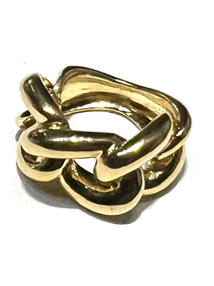 Federica Rossi anello groumette in bronzo laminato oro 18kt FR.AN.11