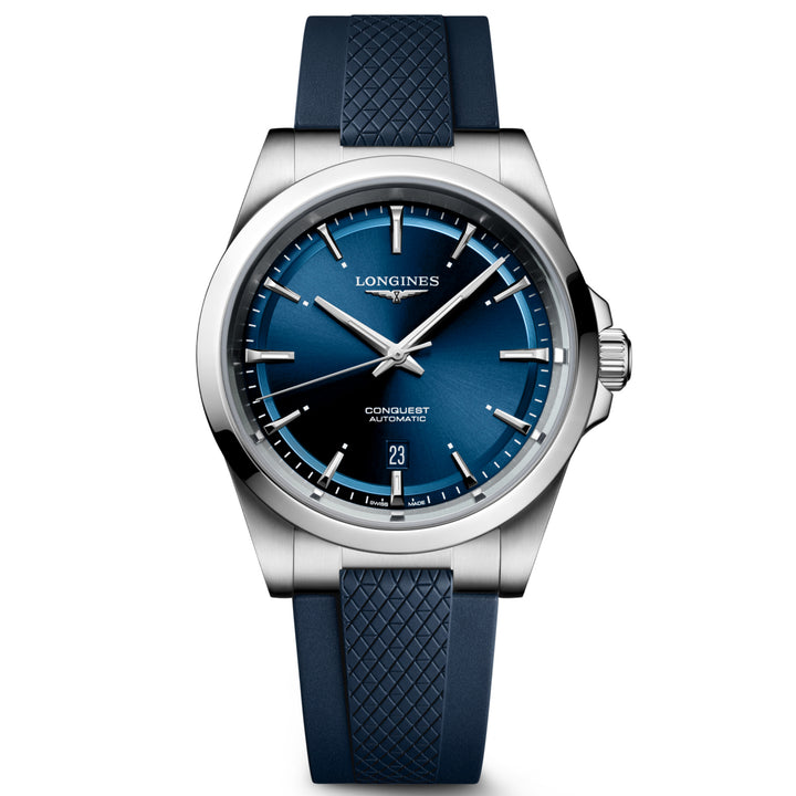 Longines Conquest 41mm Reloj automático de acero azul L3.830.4.92.9