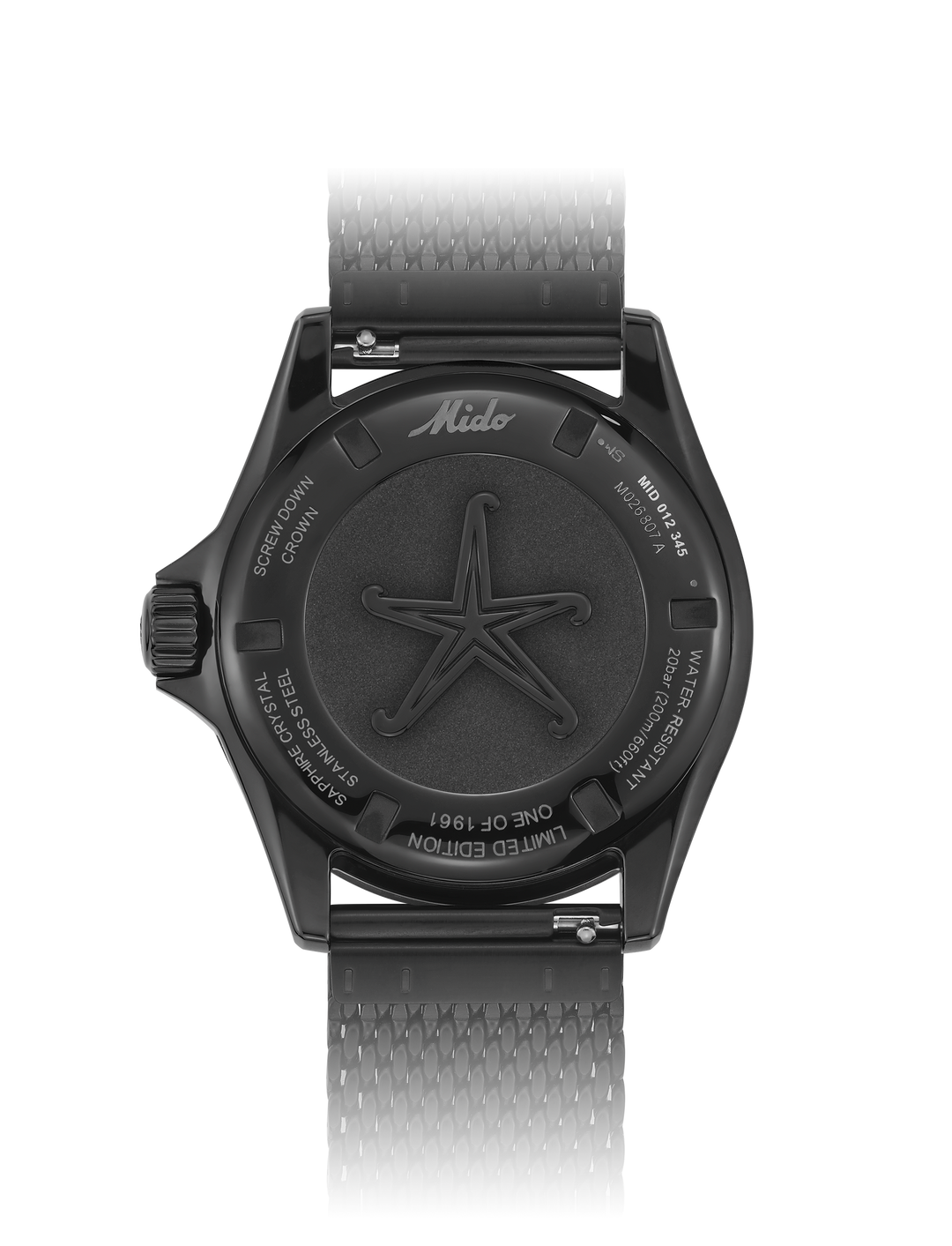 Mido Watch Ocean Star Decompression Worldtimer Limited Edition 1961 40mm Black Automatic Steel Finish PVD Black M026.807.33.051.00