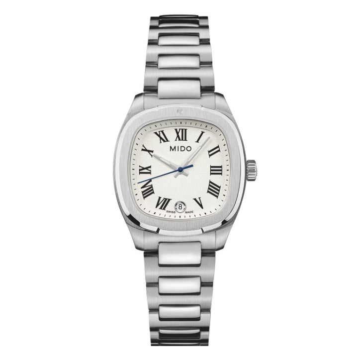 Mido watch Multifort TV 28mm ivory quartz steel M049.110.11.263.00