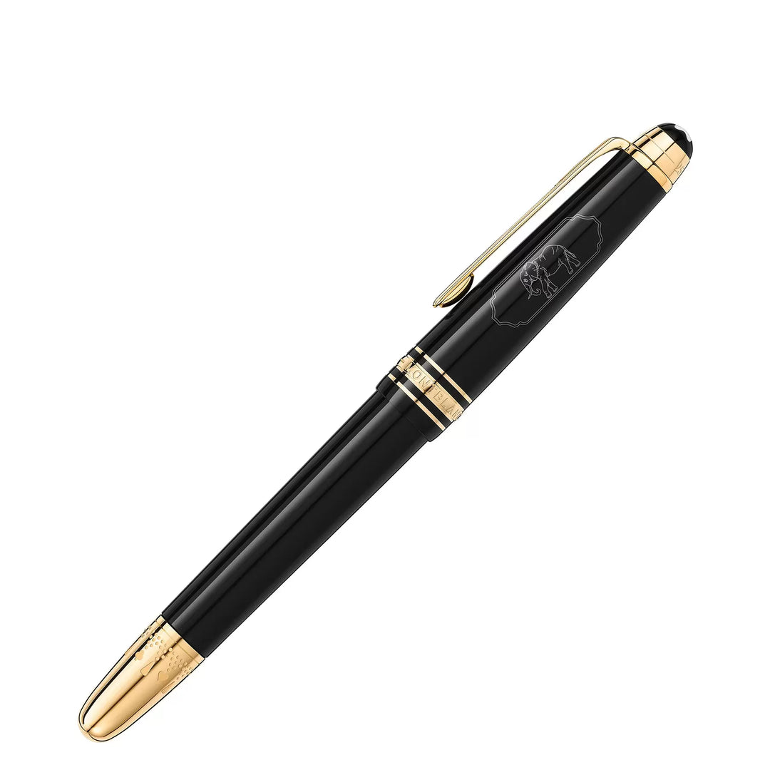 Montblanc Füllfederhalter Meisterstück Around The World in 80 Days mit anthrazitfarbener Spitze M 128472