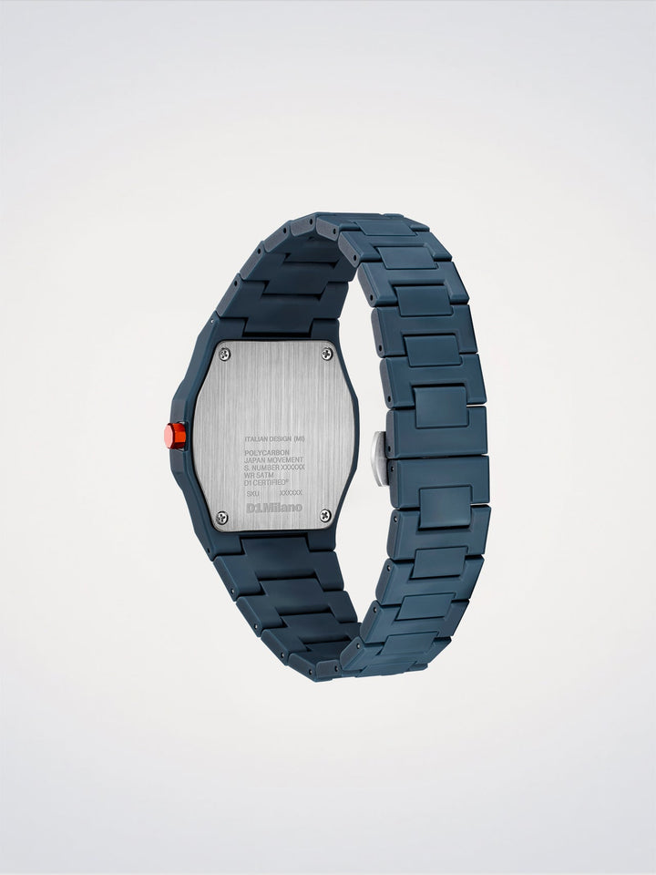 Montre D1 Milano Blue Legacy en polycarbonate 40,5 mm D1-PCBJ41