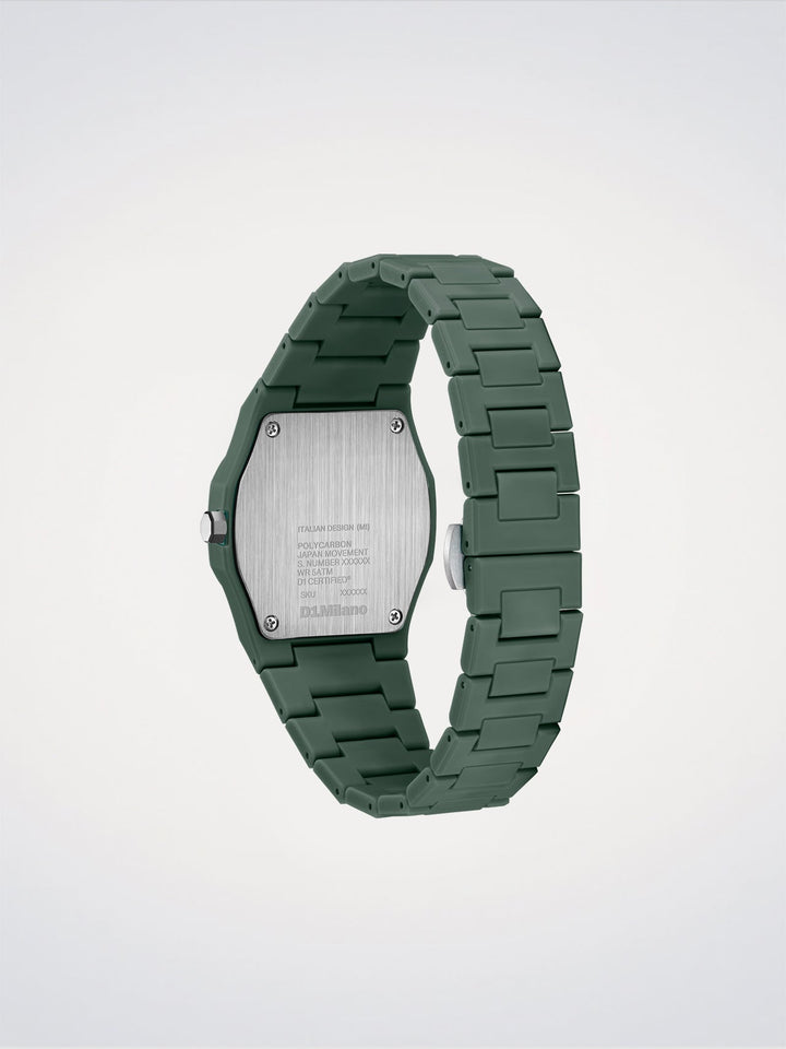 Reloj D1 Milano Green Legacy de policarbono 40,5 mm D1-PCBJ42