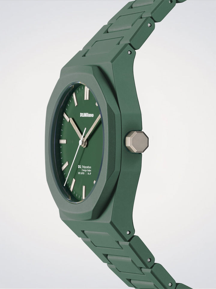 Reloj D1 Milano Green Legacy de policarbono 40,5 mm D1-PCBJ42