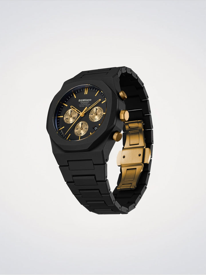 Reloj D1 Milano Solar Policrono Dorado 40,5 mm D1-PHBJ16