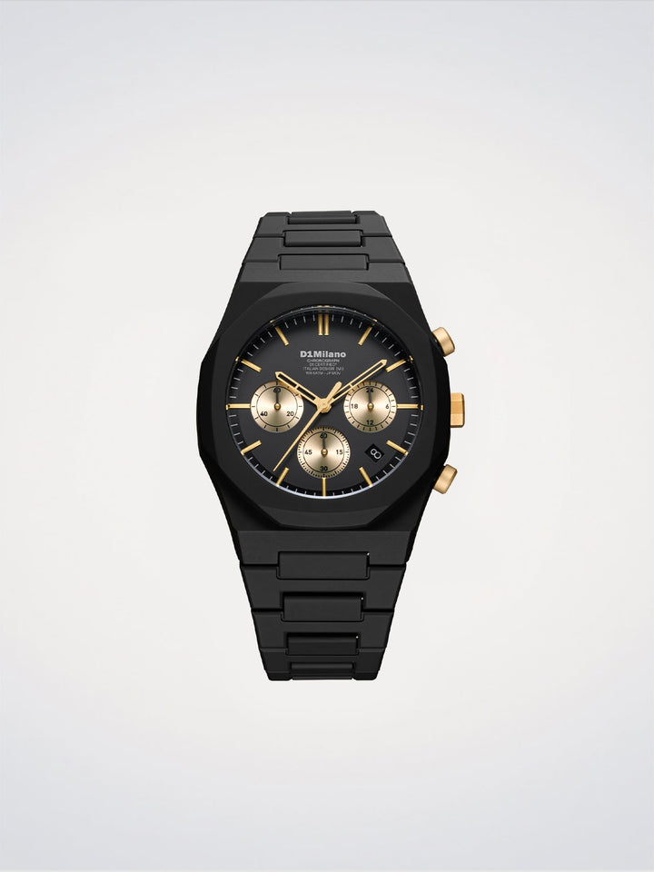 Reloj D1 Milano Solar Policrono Dorado 40,5 mm D1-PHBJ16
