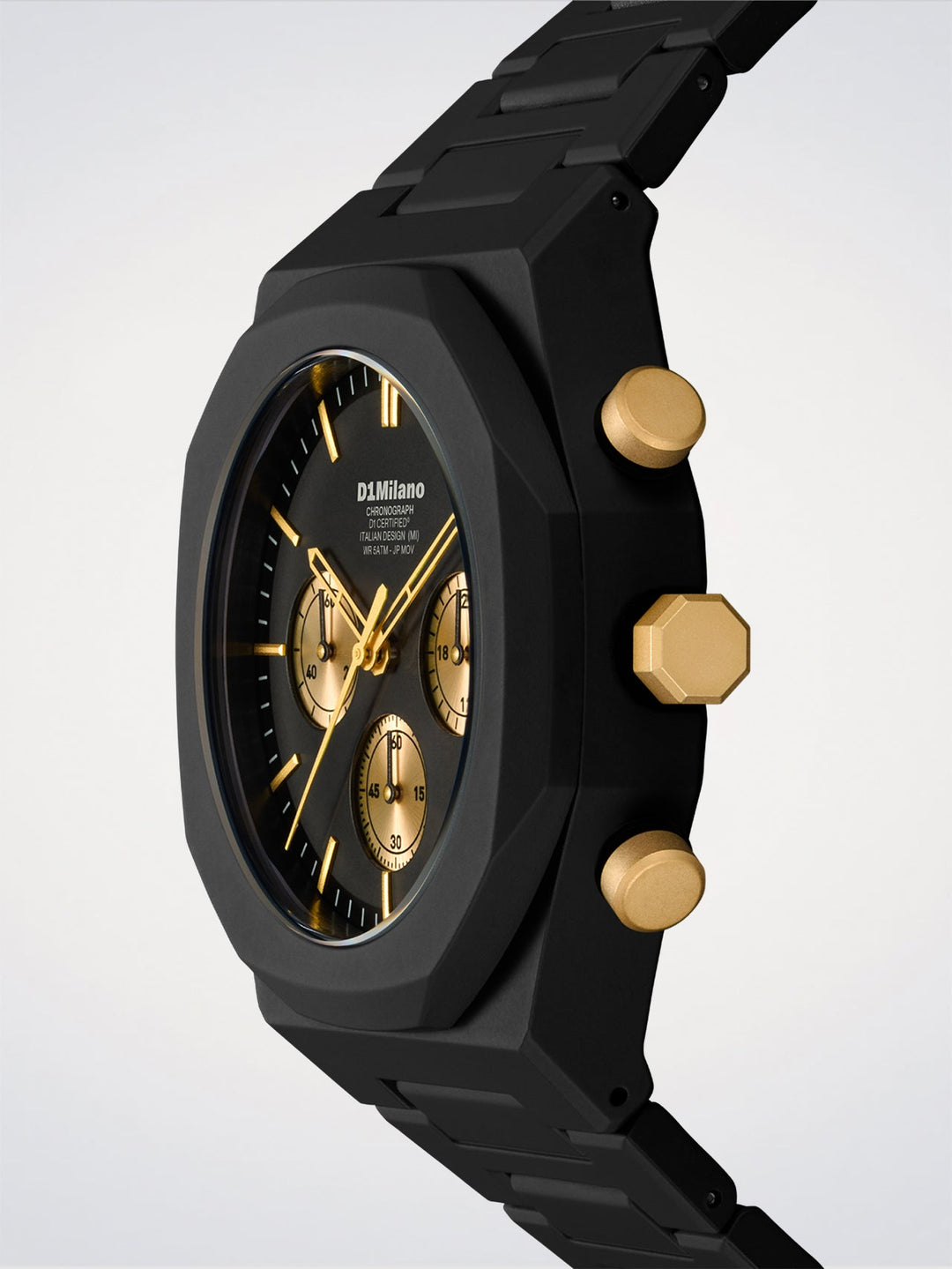 Reloj D1 Milano Solar Policrono Dorado 40,5 mm D1-PHBJ16