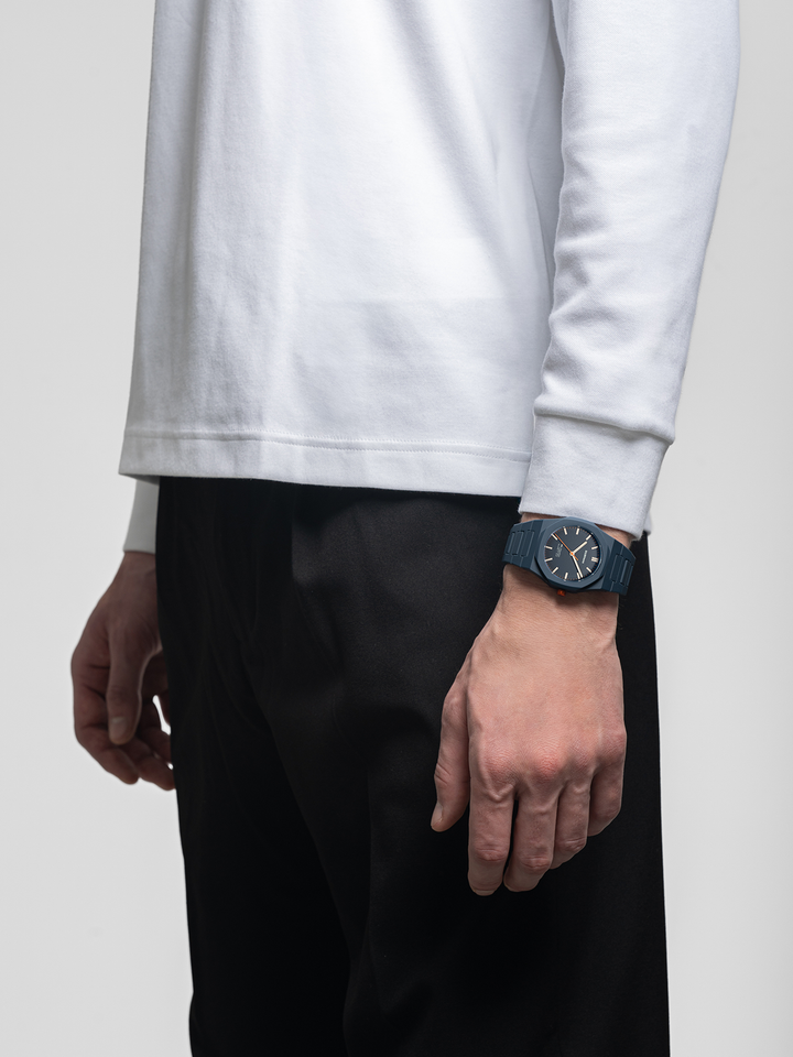 Montre D1 Milano Blue Legacy en polycarbonate 40,5 mm D1-PCBJ41