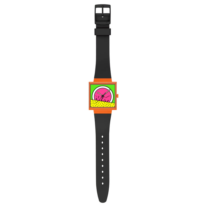 Swatch watch BREAK TIME Bioceramic What If? Collection 33mm SO34Z101