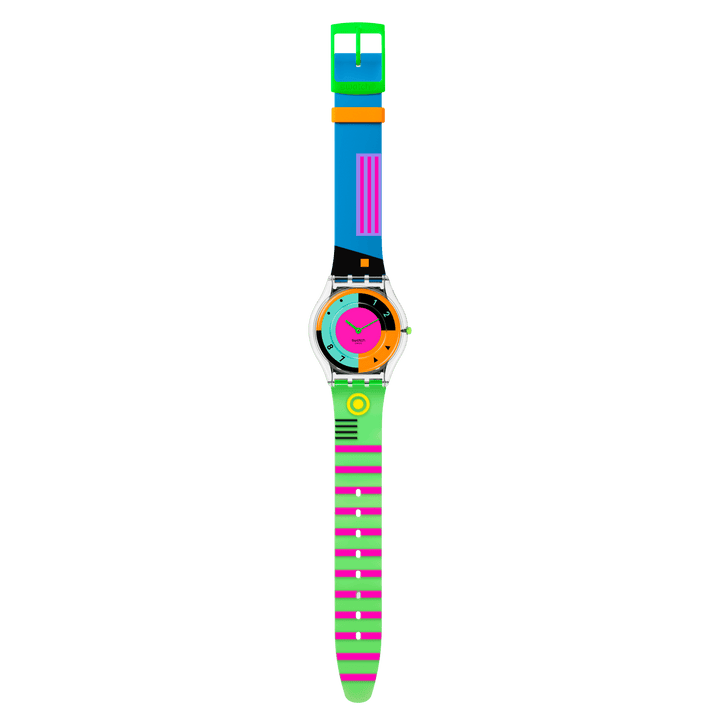 Swatch Neon Hot Racer Originals Skin 34mm SS08K119 Watch