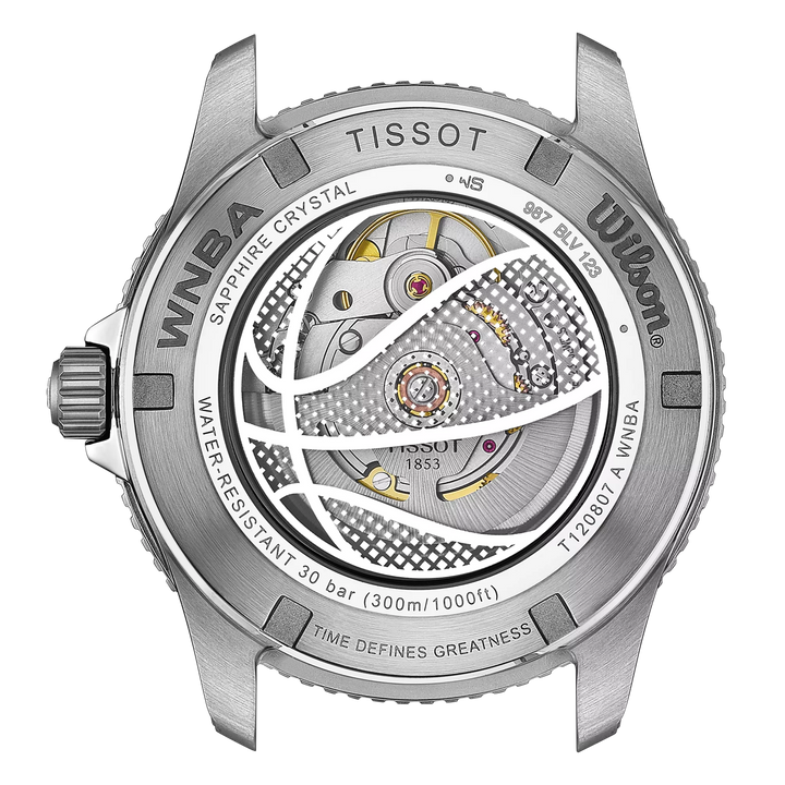 Tissot montre Seastar Wilson WNBA édition spéciale 40mm noir automatique en acier T120.807.17.051.00