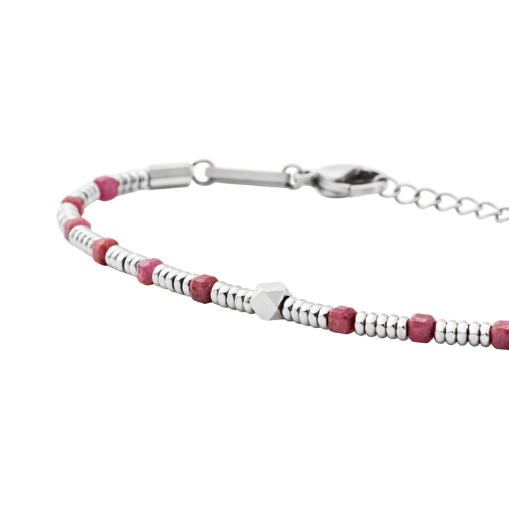 Breil Bracelet en acier priam rubis TJ3646