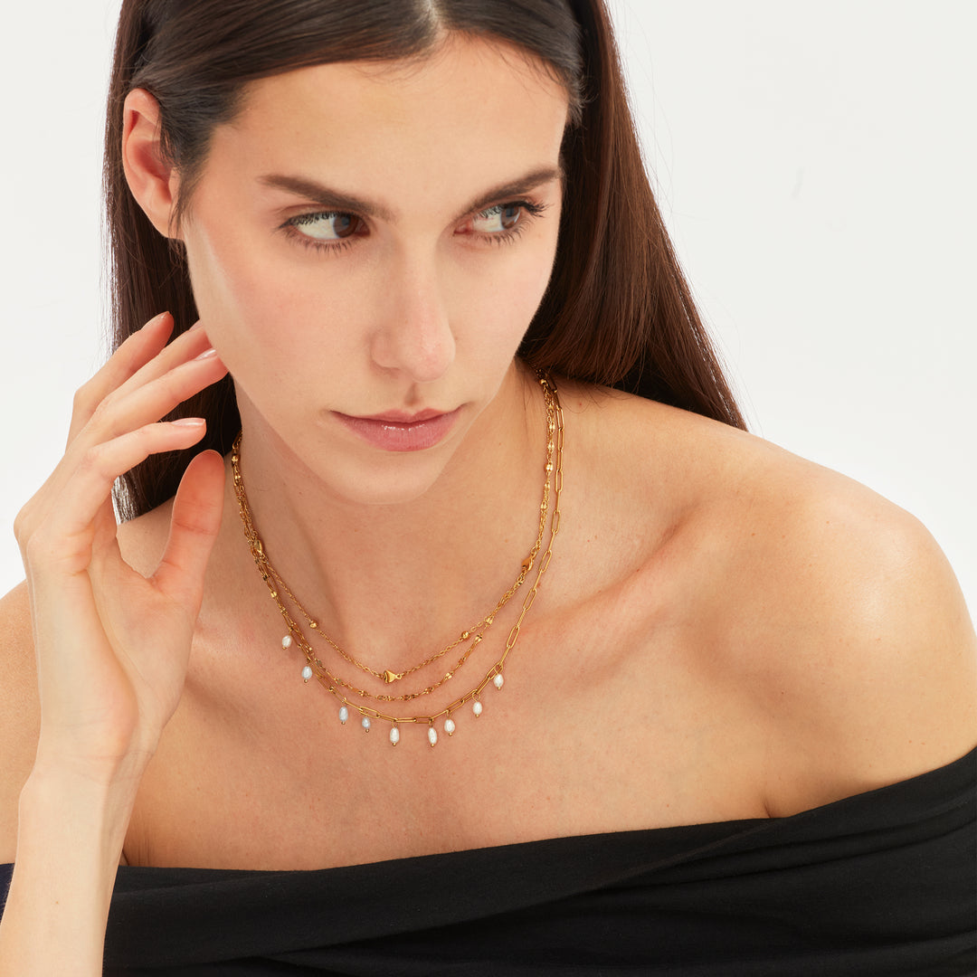 Breil Gargantilla magnética System Medium Pearl&
