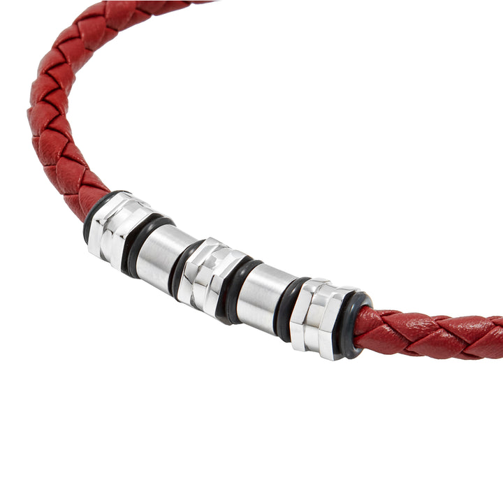 Breil Wanderlust Stahl-Lederarmband TJ3795