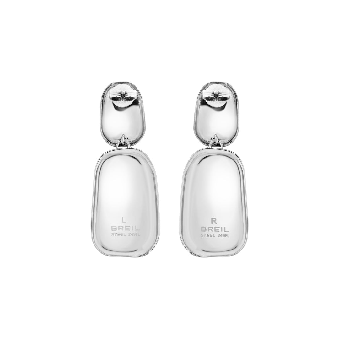 Breil orecchini pendenti Sculpture acciaio TJ3812