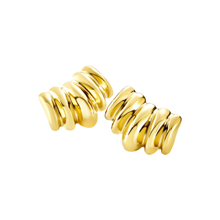 Breil Globe-Ohrringe aus Stahl mit IP-Gold-Finish TJ4073