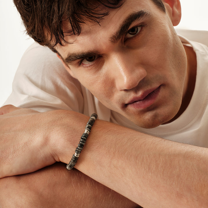 Breil bracciale Rock Hard acciaio labradorite TJ4123