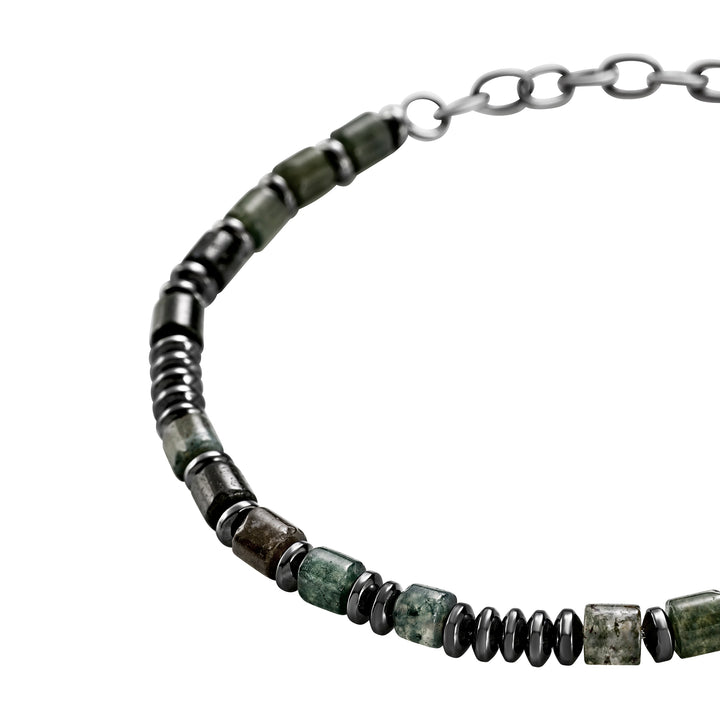 Breil bracciale Rock Hard acciaio agata TJ4131