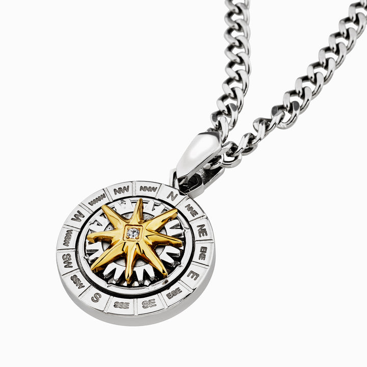 Breil Primal Compass Stahlhalsband TJ4169