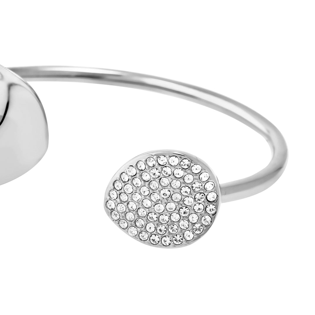 Breil bracciale rigido B Whisper Glow acciaio cubic zirconia TJ4224