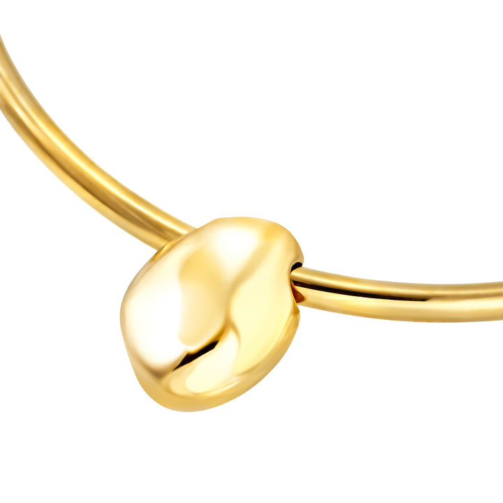 Breil Petra gargantilla rígida acero acabado PVD oro 14K aventurina verde TJ4242