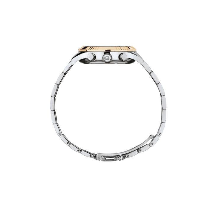 Breil-Uhr Stand Out Chrono 36 mm, silberner Quarzstahl, PVD-Roségold-Finish, TW2018