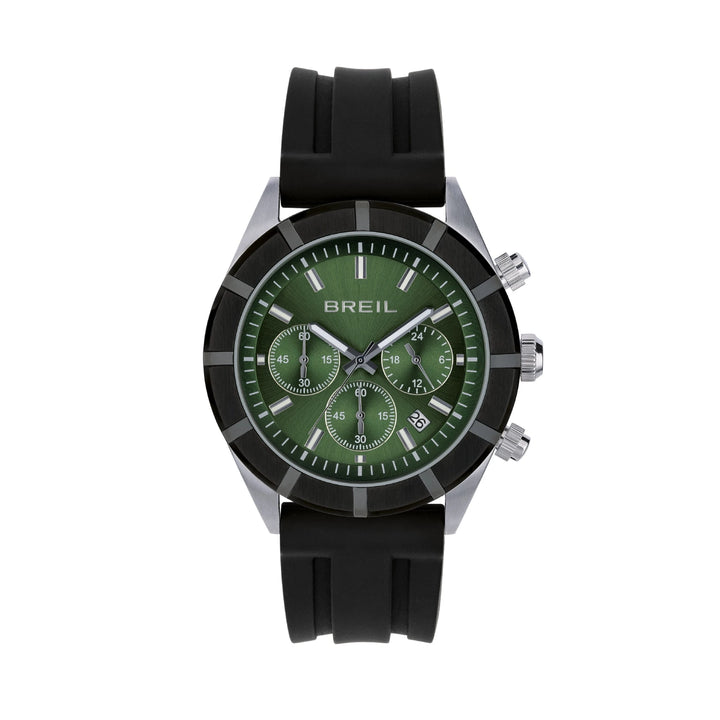 Montre Breil B 12 H Chrono 42mm acier quartz vert TW2024