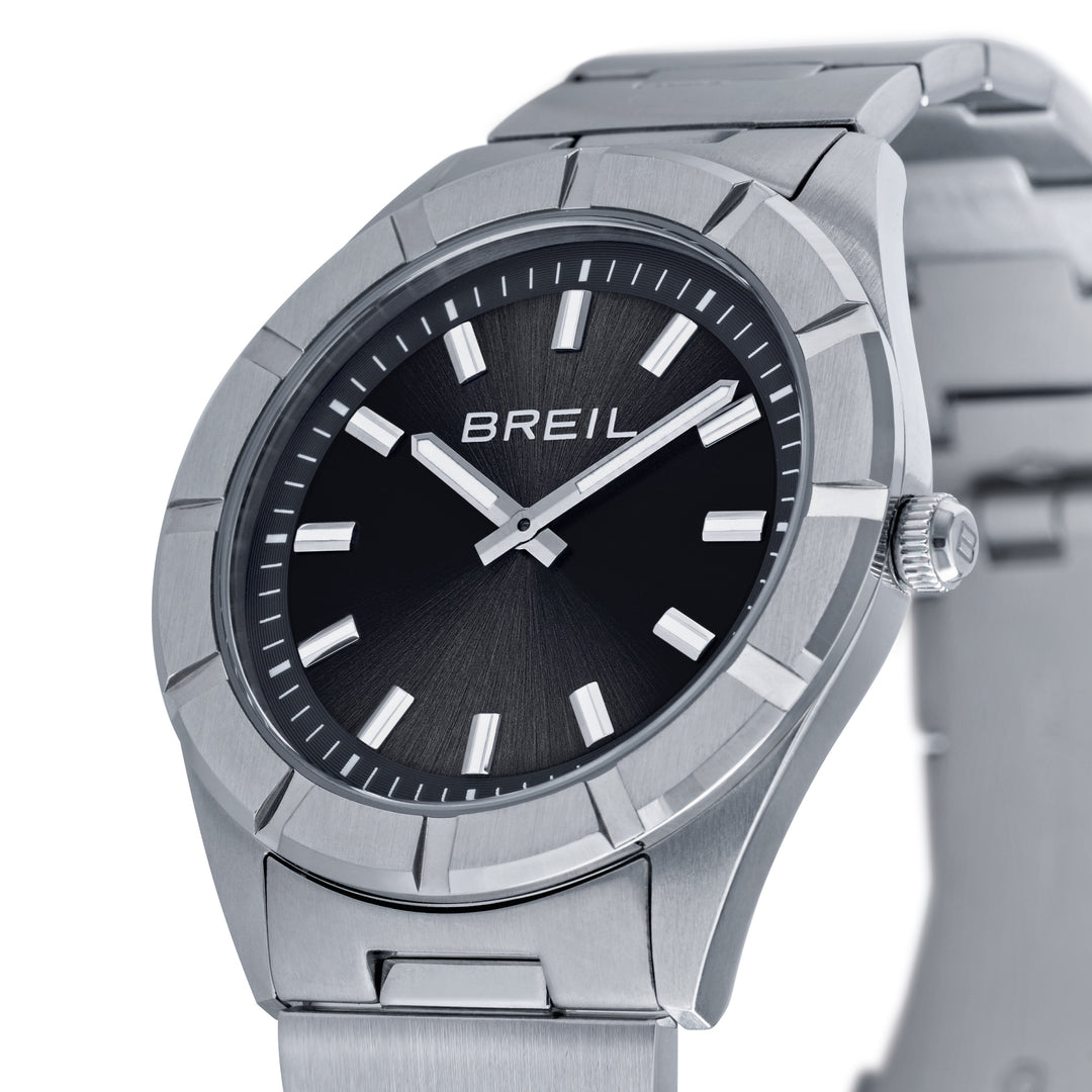 Breil watch B 12 38mm black quartz steel TW2074