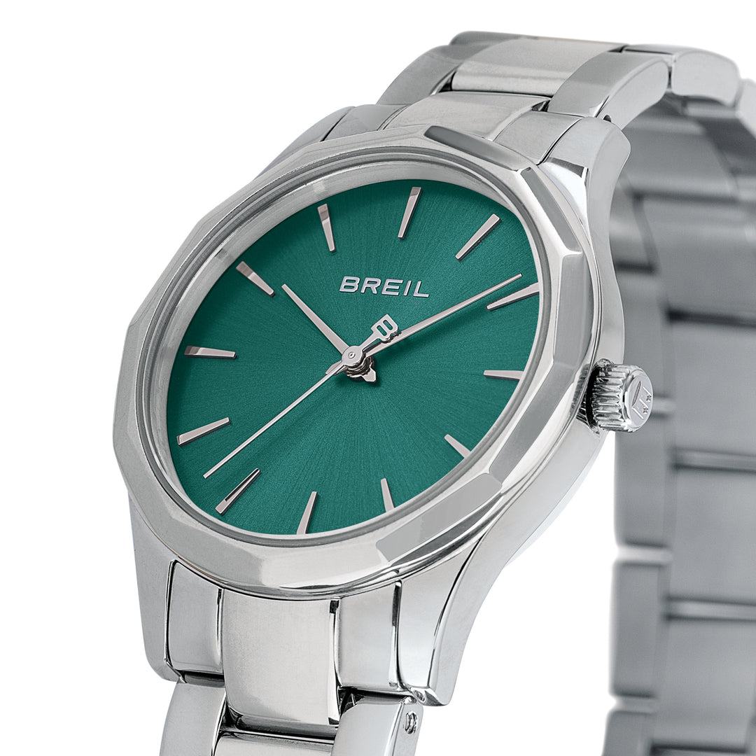 Montre Breil Dozen 32mm acier quartz vert TW2085