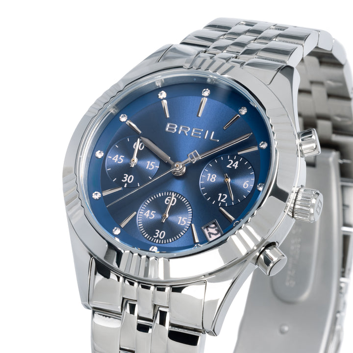 Breil Uhr Stand Out Chrono 36 mm blauer Quarzstahl TW2097