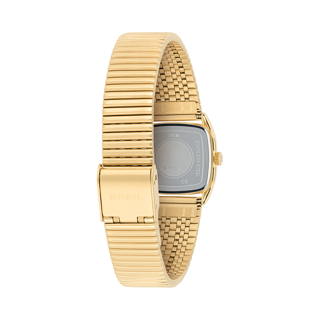 Montre Breil Stylize 24mm acier quartz bordeaux finition PVD or jaune TW2120
