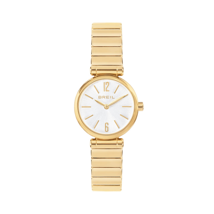 Montre Breil Nuvè 28mm acier quartz argenté finition or IP TW2126