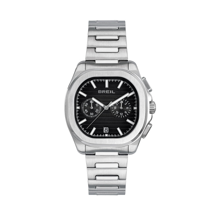 Breil Uhr Retrofuture Chrono 40mm schwarzer Quarzstahl TW2129
