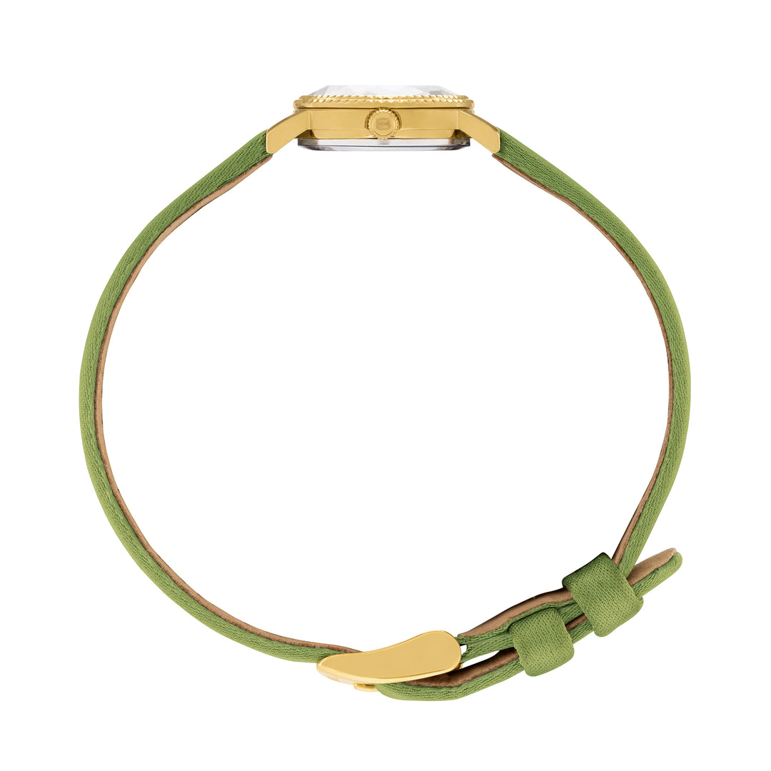 Montre Breil Darling 18mm acier quartz vert finition or IP TW2190
