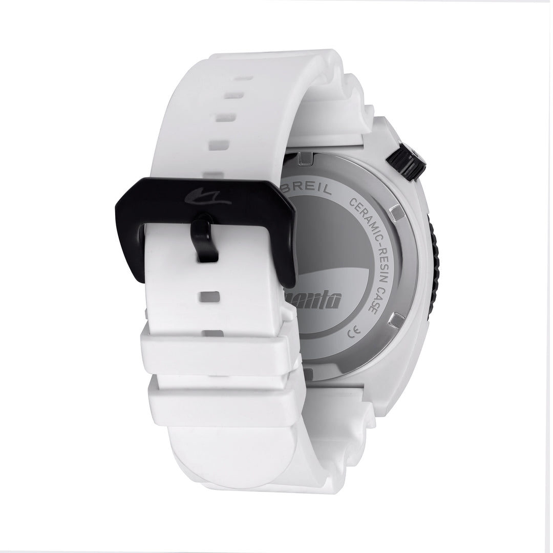 Breil Manta E.C.O. montre Blend 42mm quartz blanc alumine et polyamide TW2194
