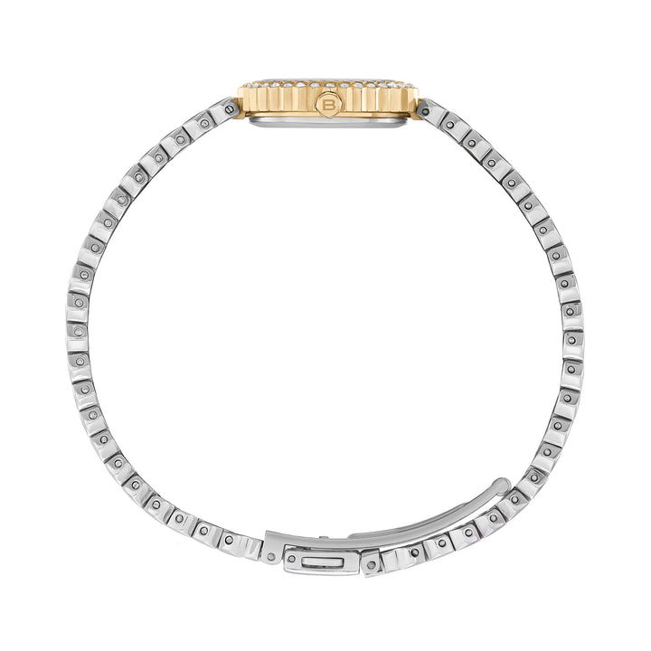 Montre Breil Primp 24mm acier quartz blanc finition PVD or 14 carats TW2200