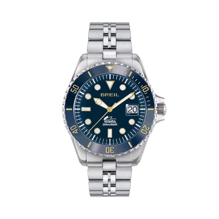 Reloj Breil Manta Heritage 42mm acero cuarzo azul TW2208