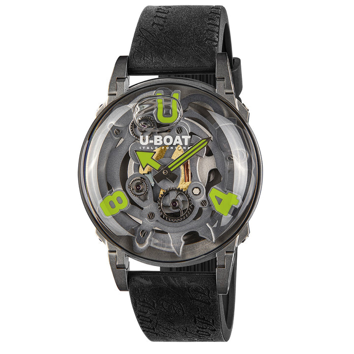 U-BOAT-Uhr U-65 SS GRÜN 44 mm skelettierter Quarzstahl 3350